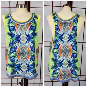 Lime Green Sleeveless Racer Back Tank Top
